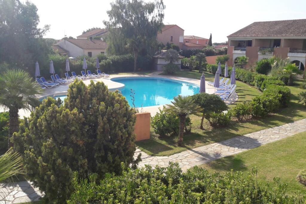 Appartement les pieds dans l'eau 300 m plage - 2 piscines Linguizzetta Extérieur photo